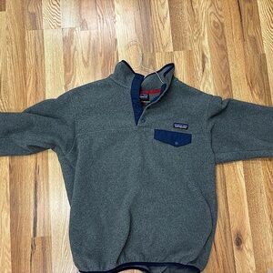 Patagonia Synchilla Sweater, Women’s M, Grey and Navy